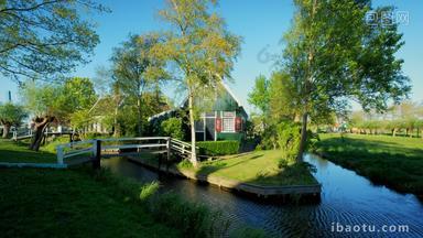 房子荷兰Zaanse河